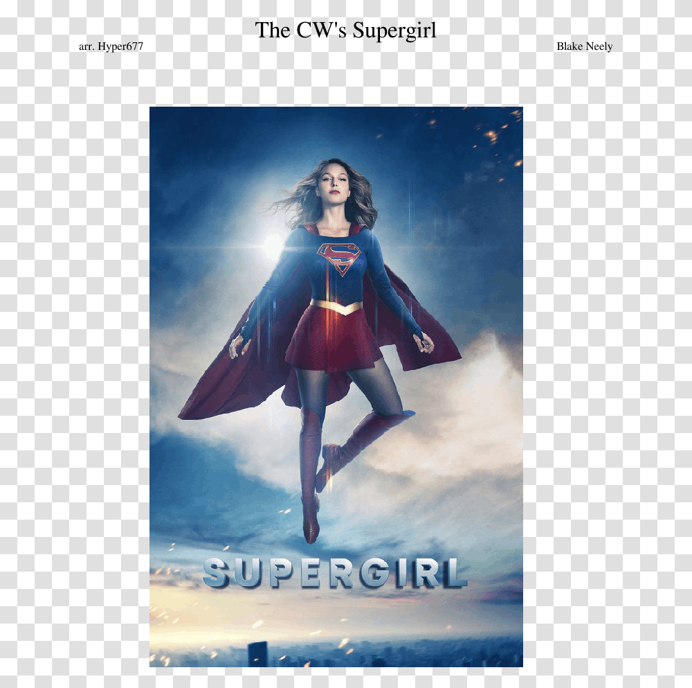Papeis De Parede Da Supergirl, Advertisement, Poster, Person Transparent Png