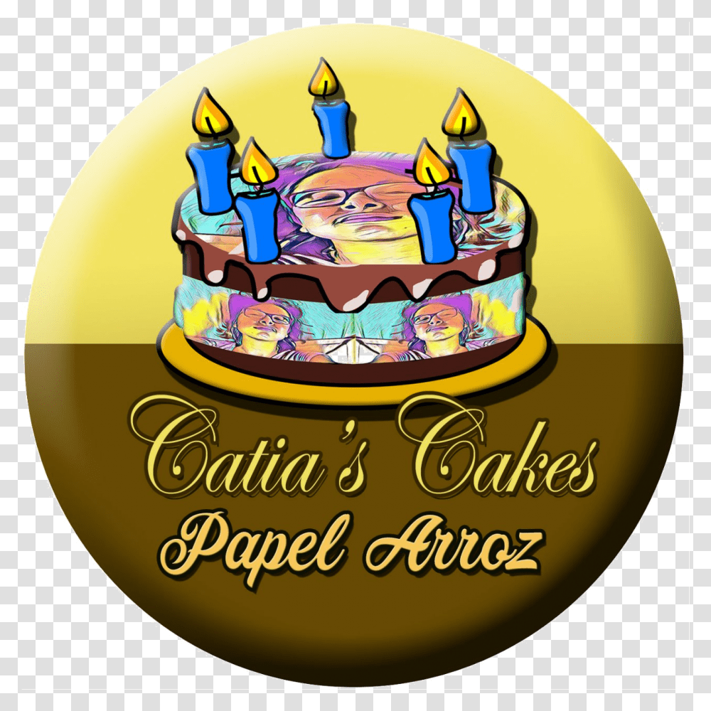 Papel Arroz Sampa Birthday Cake, Dessert, Food, Label, Text Transparent Png