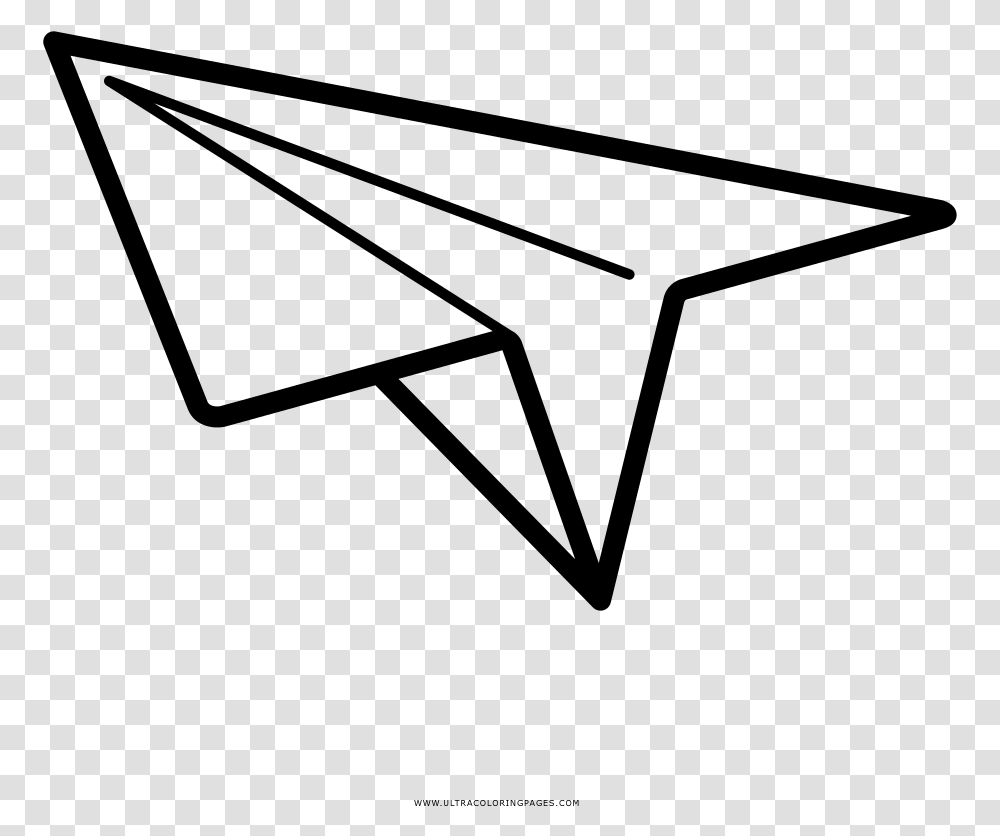 Paper Airplane Coloring Page, Gray, World Of Warcraft Transparent Png