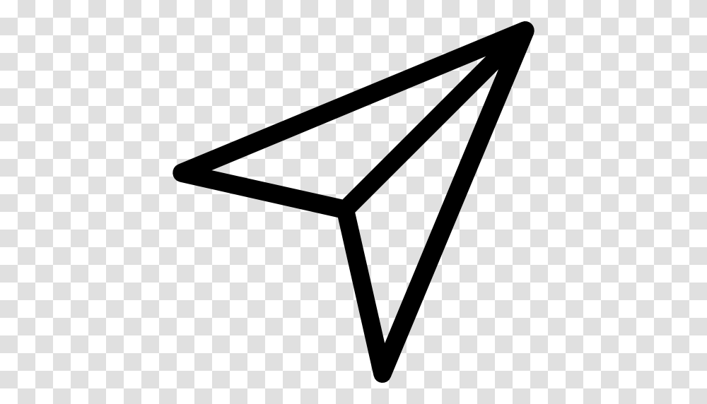 Paper Airplane Interface Plane Airplanes Symbol Planes, Triangle, Star Symbol Transparent Png