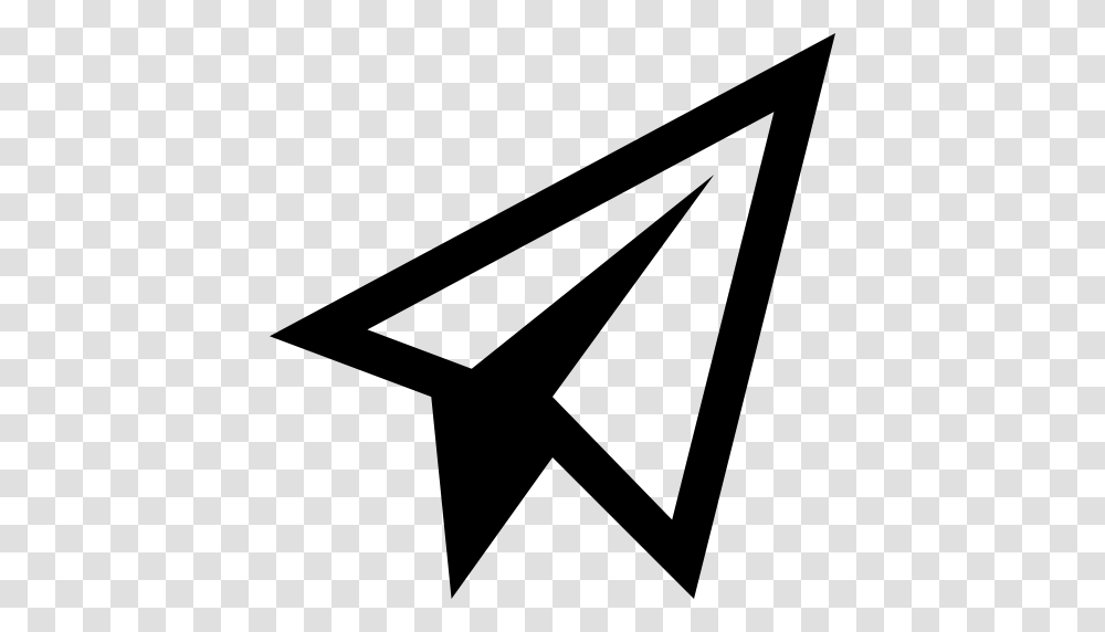 Paper Airplane School Education Icon With And Vector Format, Gray, World Of Warcraft Transparent Png