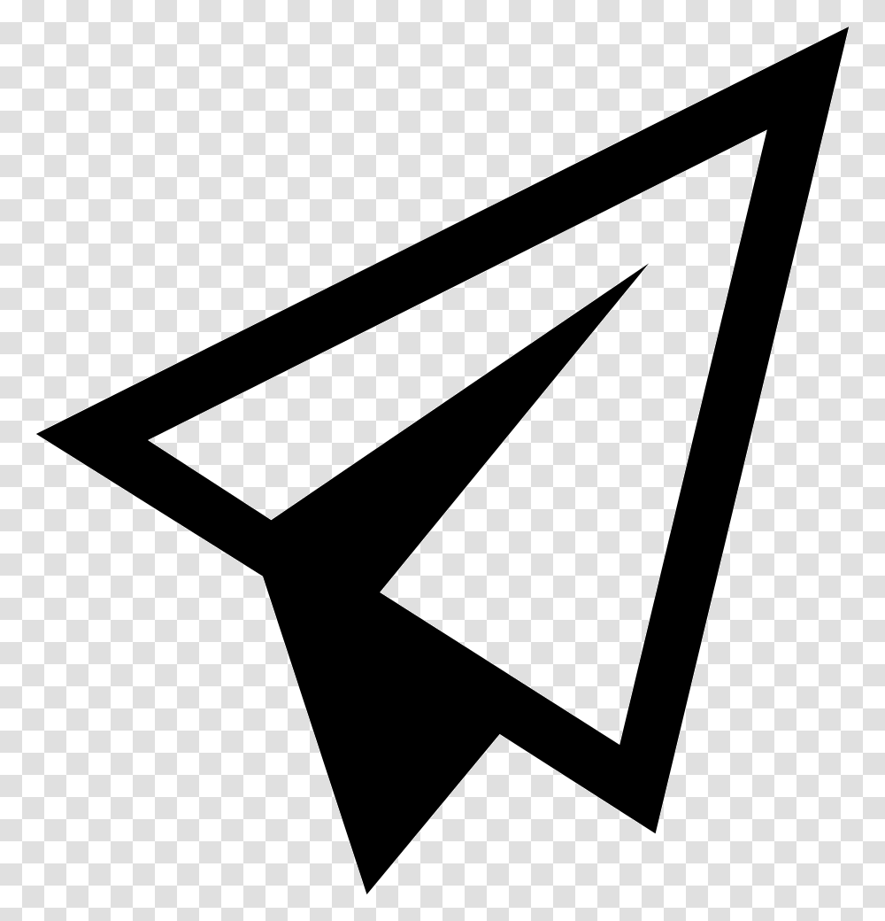 Paper Airplane Symbol Paper Plane Logo, Triangle, Star Symbol, Envelope Transparent Png