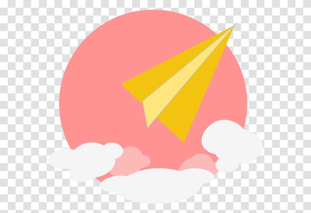Paper Airplane & Clouds By Justin Matsnev Clip Art, Ball, Graphics, Balloon, Pattern Transparent Png