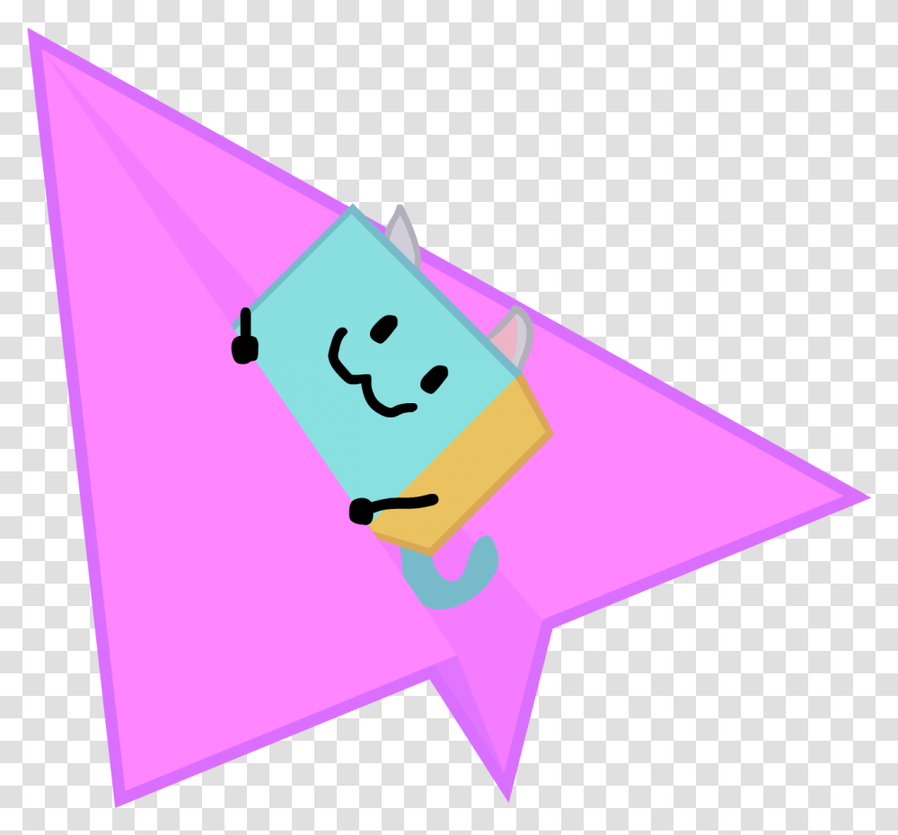 Paper Airplanes Clipart Paper Plane Bfb, Triangle, Star Symbol, Origami, Hat Transparent Png