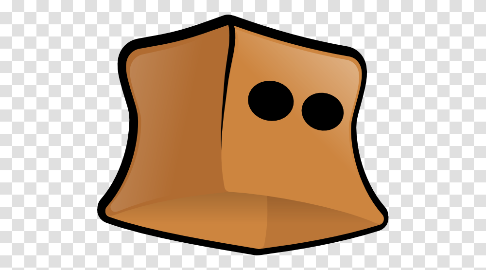 Paper Bag With Eye Holes Clip Art, Cushion, Apparel, Pillow Transparent Png