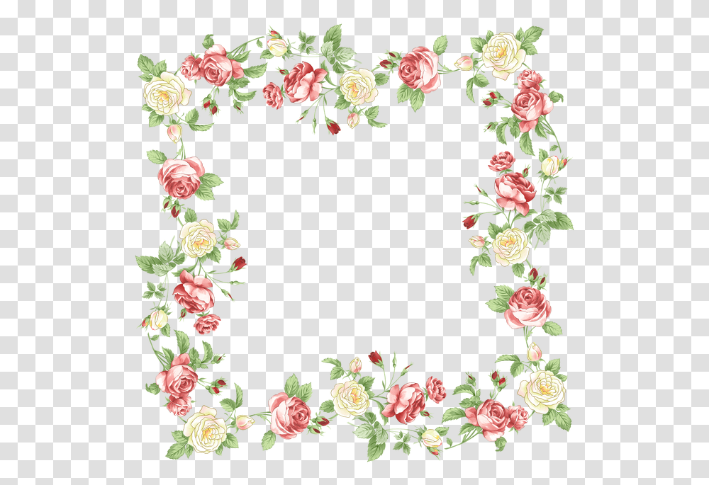 Paper Border Flowers Clip Art Flower Border Background, Floral Design, Pattern, Plant Transparent Png