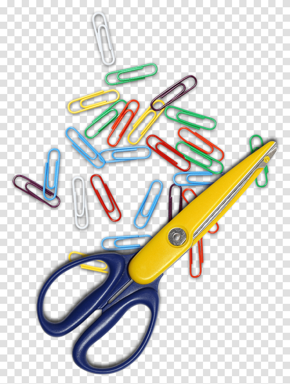 Paper Clip Pin Scissors And Paper Clip, Blade, Weapon, Weaponry, Light Transparent Png