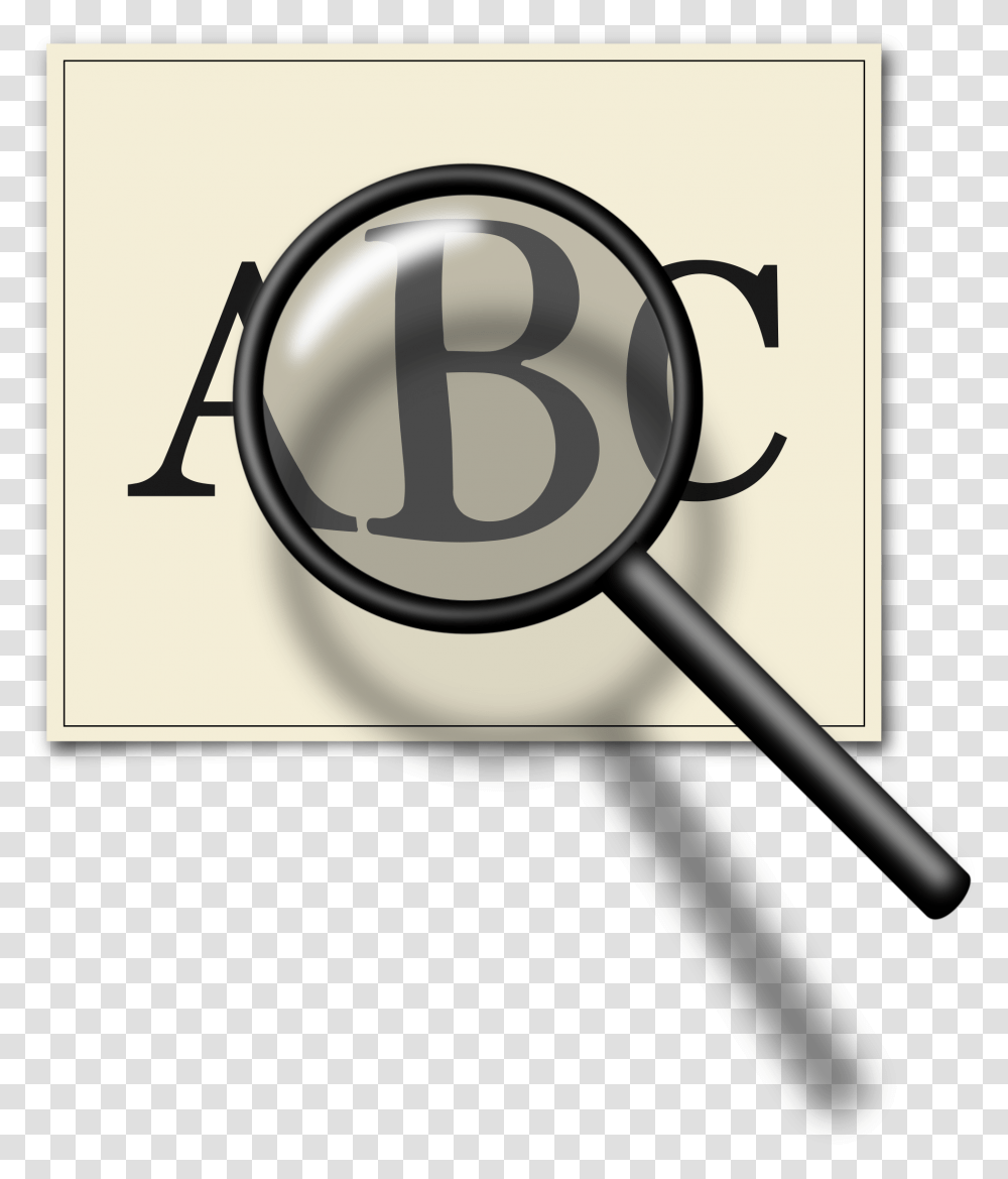 Paper Clipart Magnifying Glass Magnifying Glass With Letters, Number, Alphabet Transparent Png