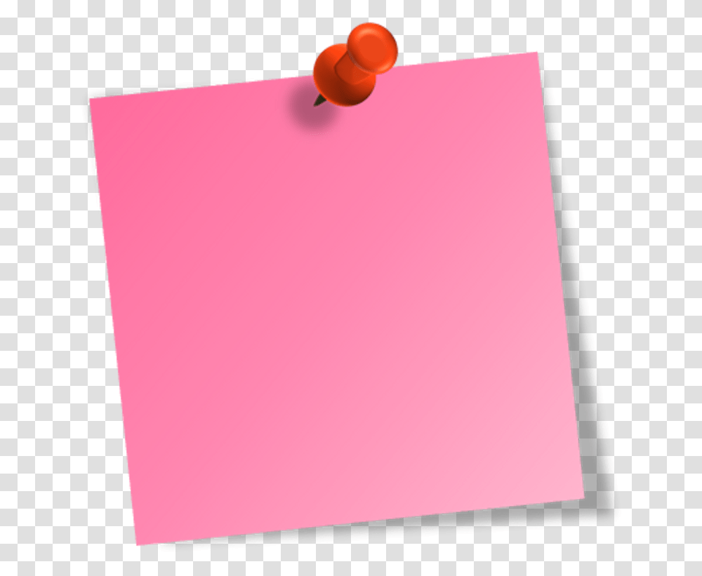 Paper Clipart Sticky Note Post It Pink Transparent Png