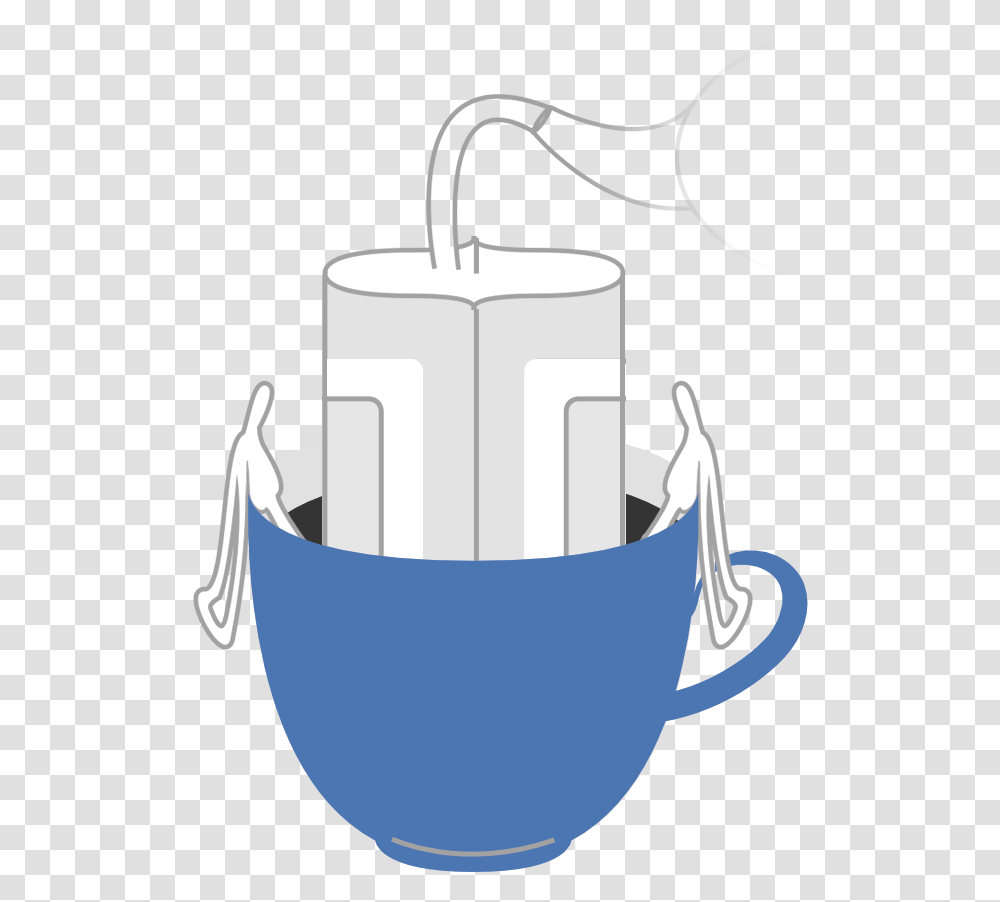 Paper Coffee Drip Filter, Bucket, Candle Transparent Png