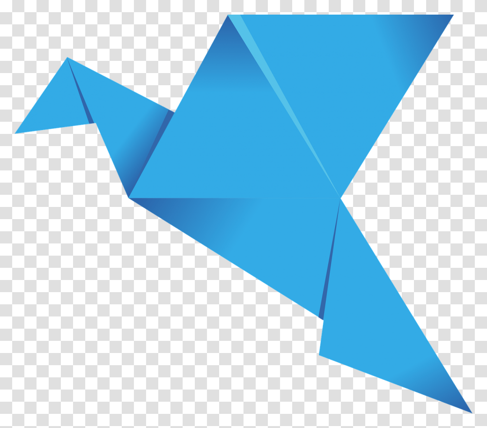 Paper Crane Clipart Paper Bird Vector, Origami, Triangle Transparent Png