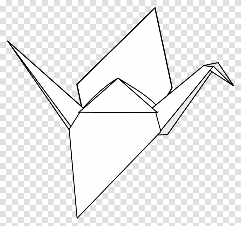 Paper Crane No Background, Origami, Cross Transparent Png