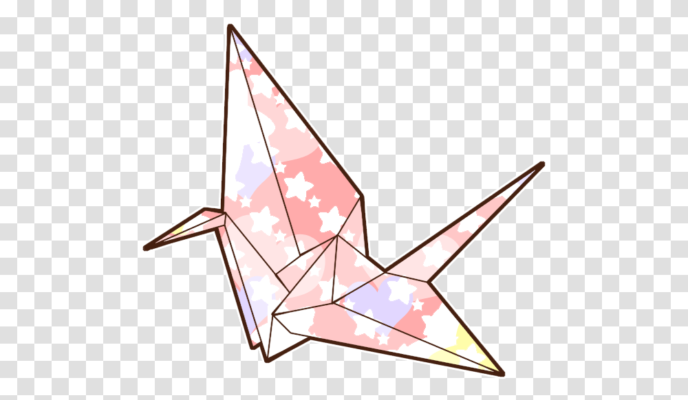 Paper Crane Origami Background, Star Symbol Transparent Png