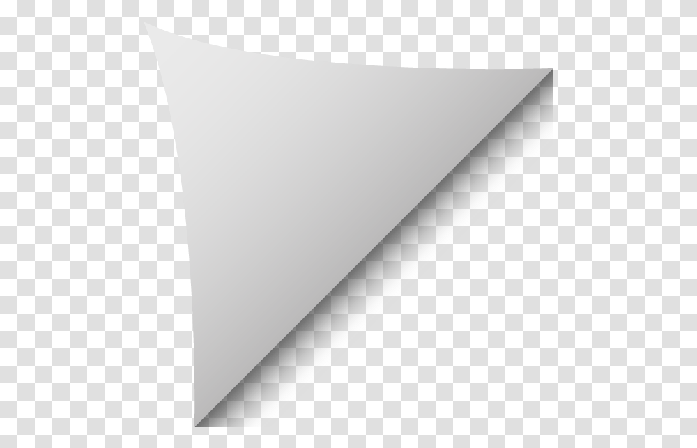 Paper Fold Effect, Triangle, Label Transparent Png