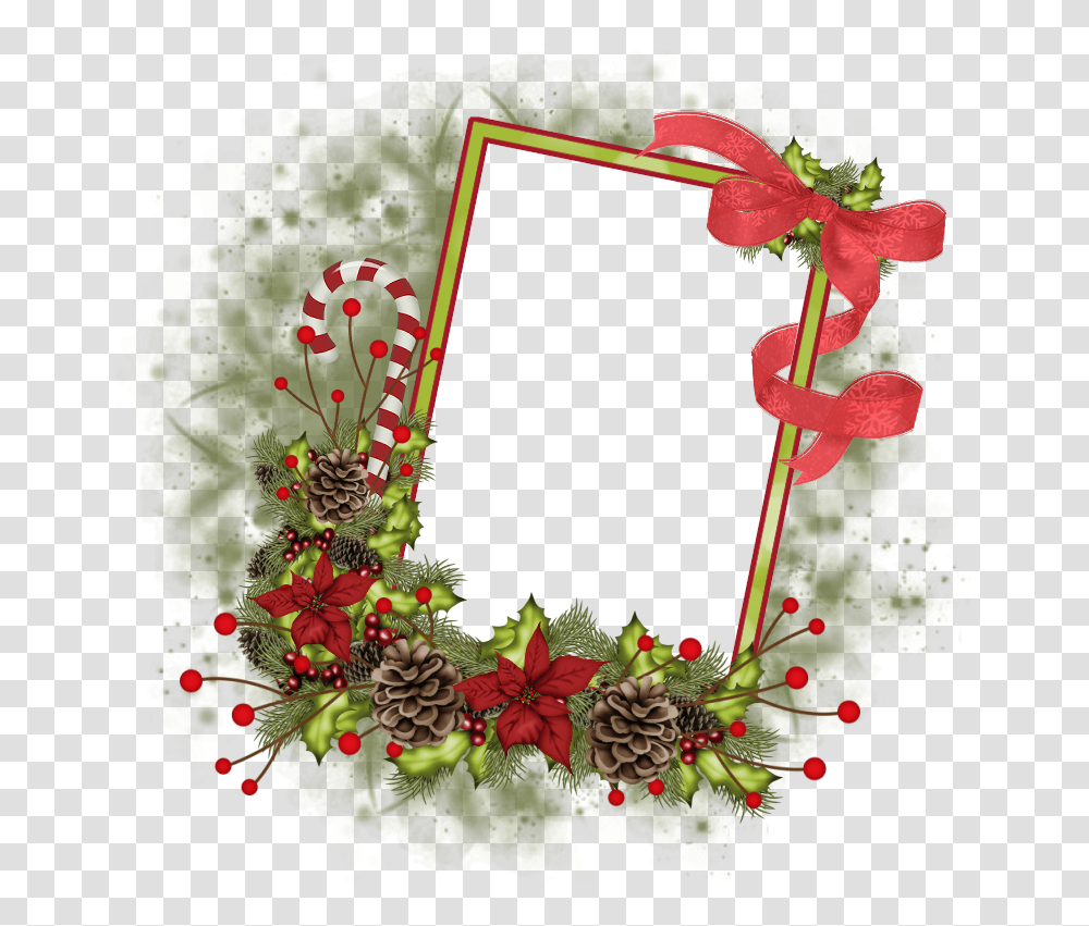 Paper Frames Format Digital Scrapbooking Christmas Christmas Digital Photo Frames Free, Plant, Wreath Transparent Png