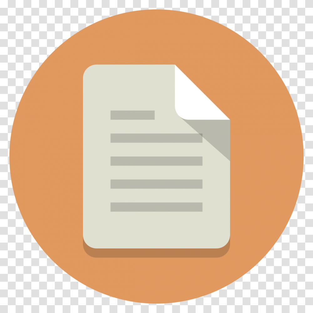 Paper Icon Document Icon Round, Electronics, Label, Computer Transparent Png