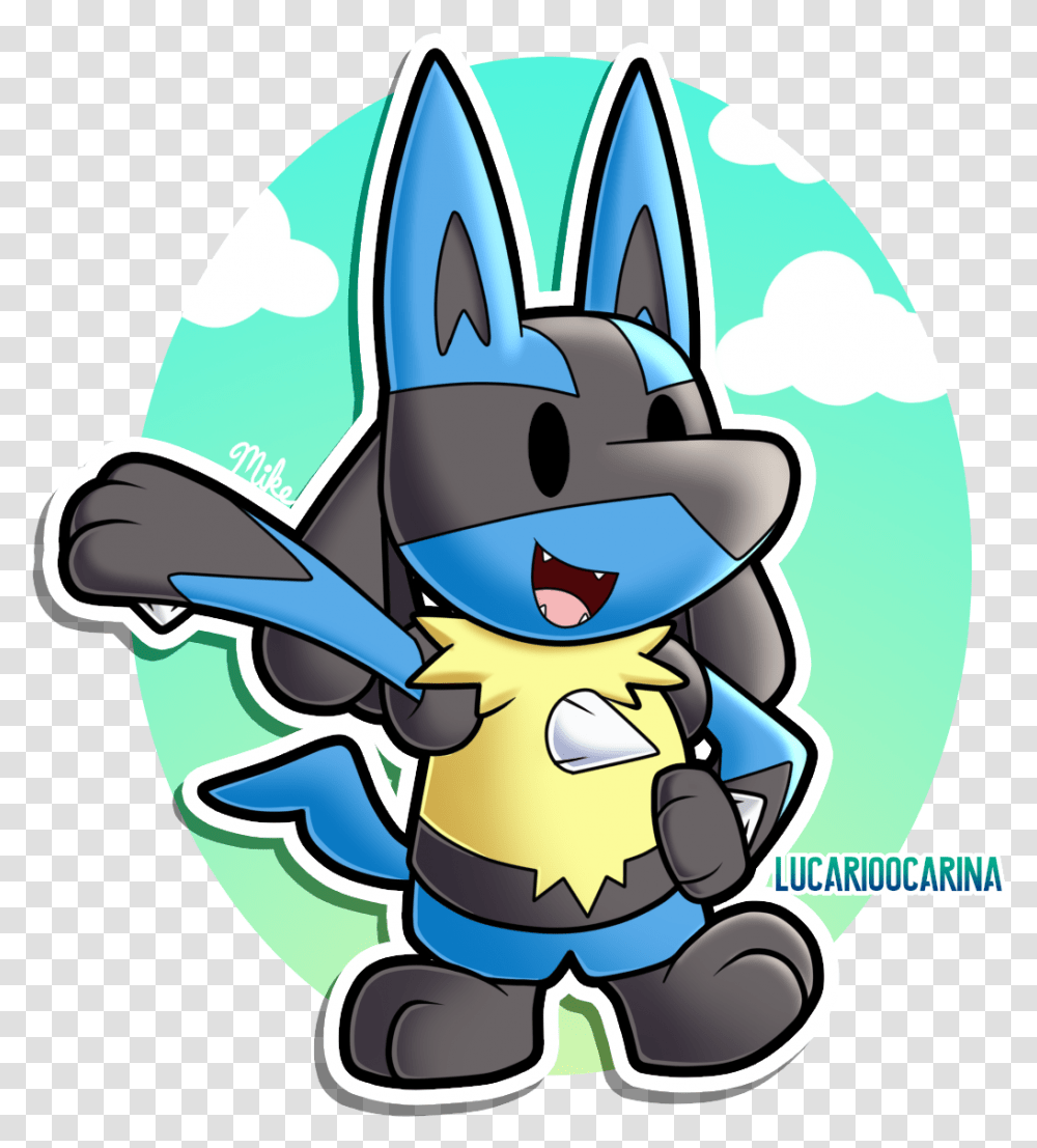 Paper Lucario, Helmet Transparent Png