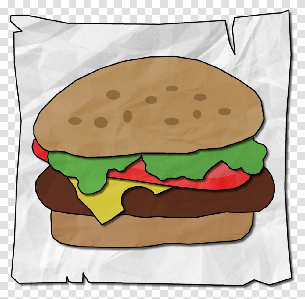 Paper Lunch, Burger, Food, Diaper, Bread Transparent Png