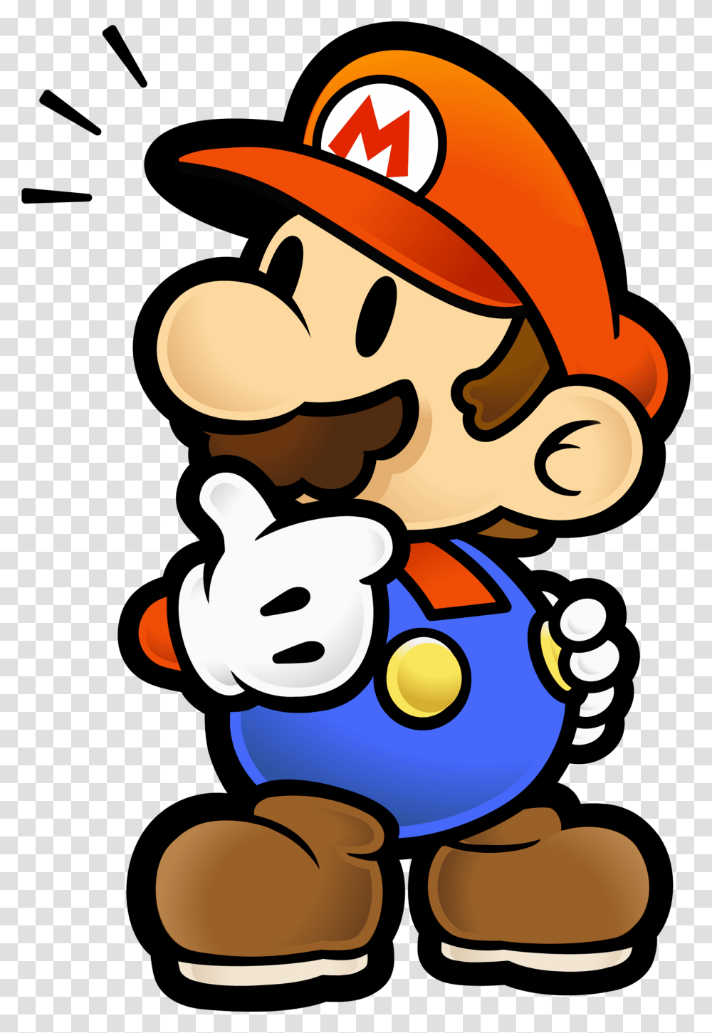 Paper Mario 2 Gamecube Game Download Paper Mario Thinking, Super Mario, Angry Birds Transparent Png