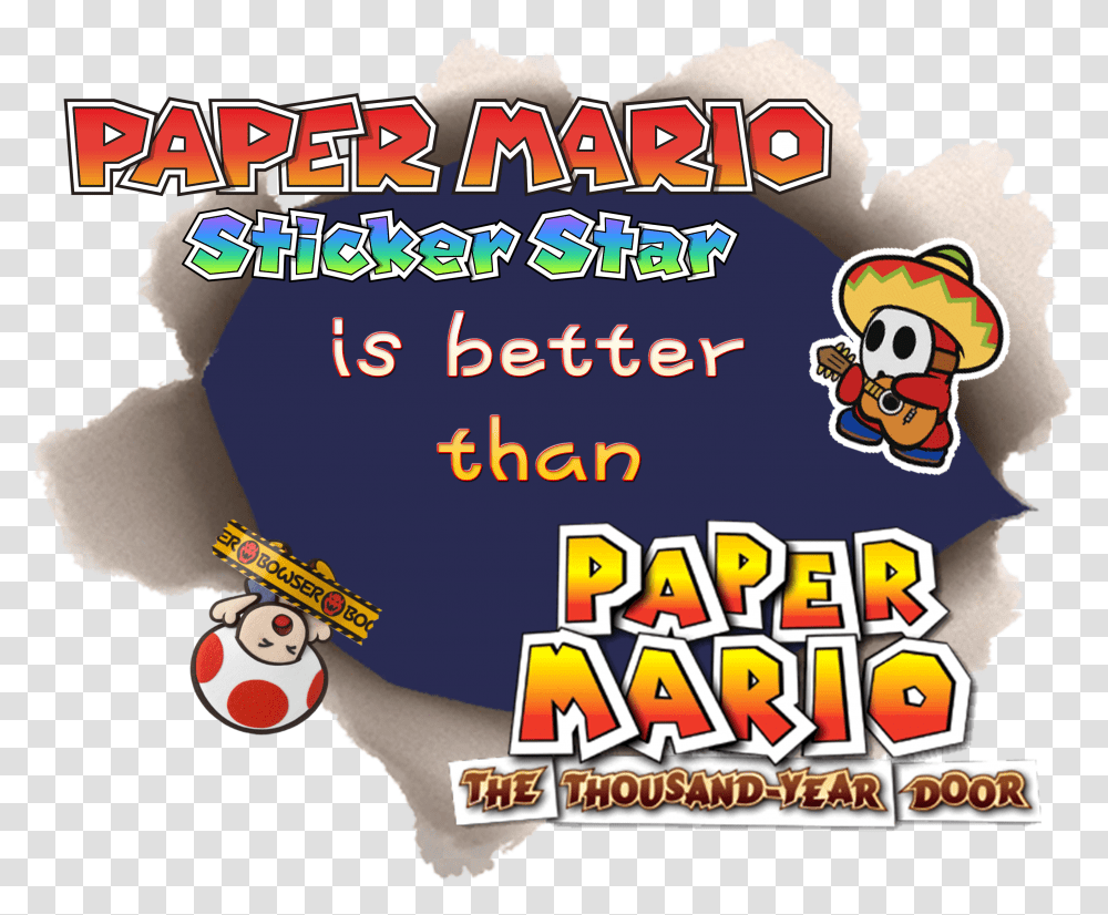 Paper Mario Paper Mario The Thousand Year Door, Super Mario, Flyer, Poster, Advertisement Transparent Png