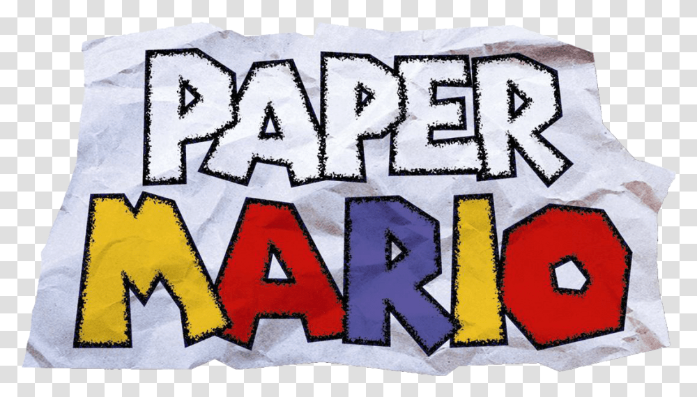 Paper Mario Video Game Logopedia Fandom Paper Mario 64 Logo, Graffiti, Rug, Art, Text Transparent Png