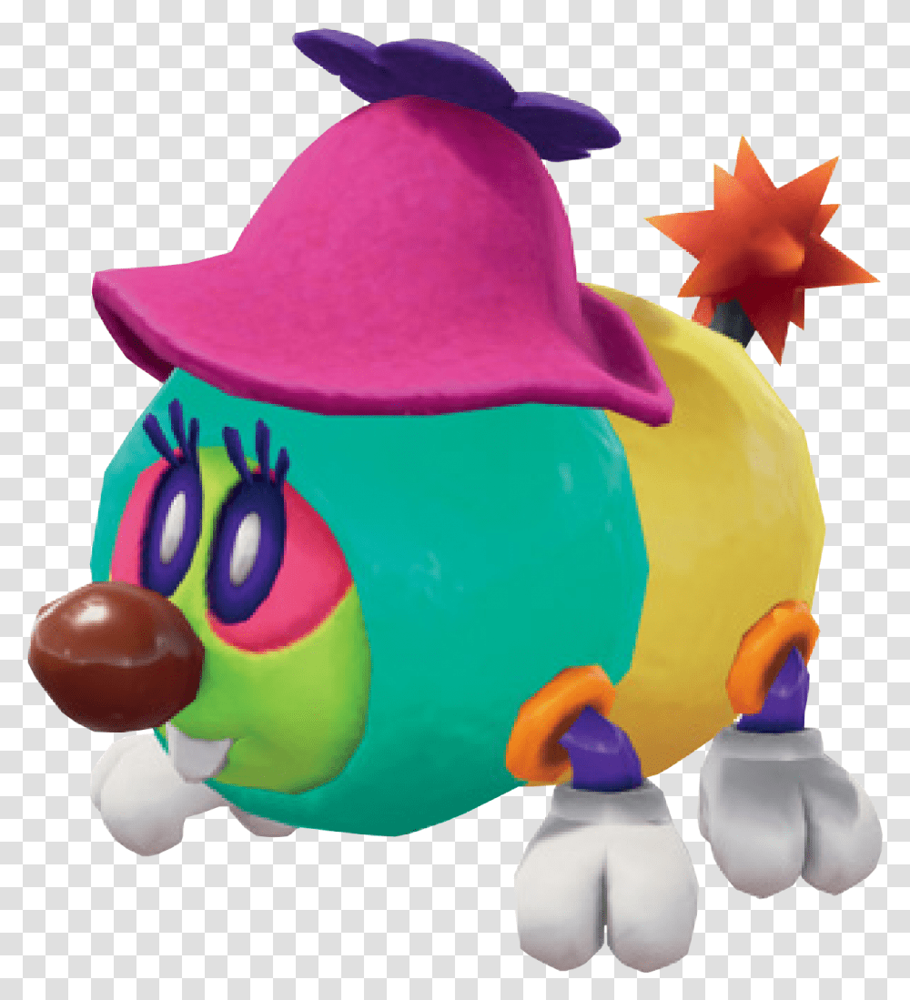 Paper Mario Wiggler Angry, Birthday Cake, Dessert, Food, Snowman Transparent Png