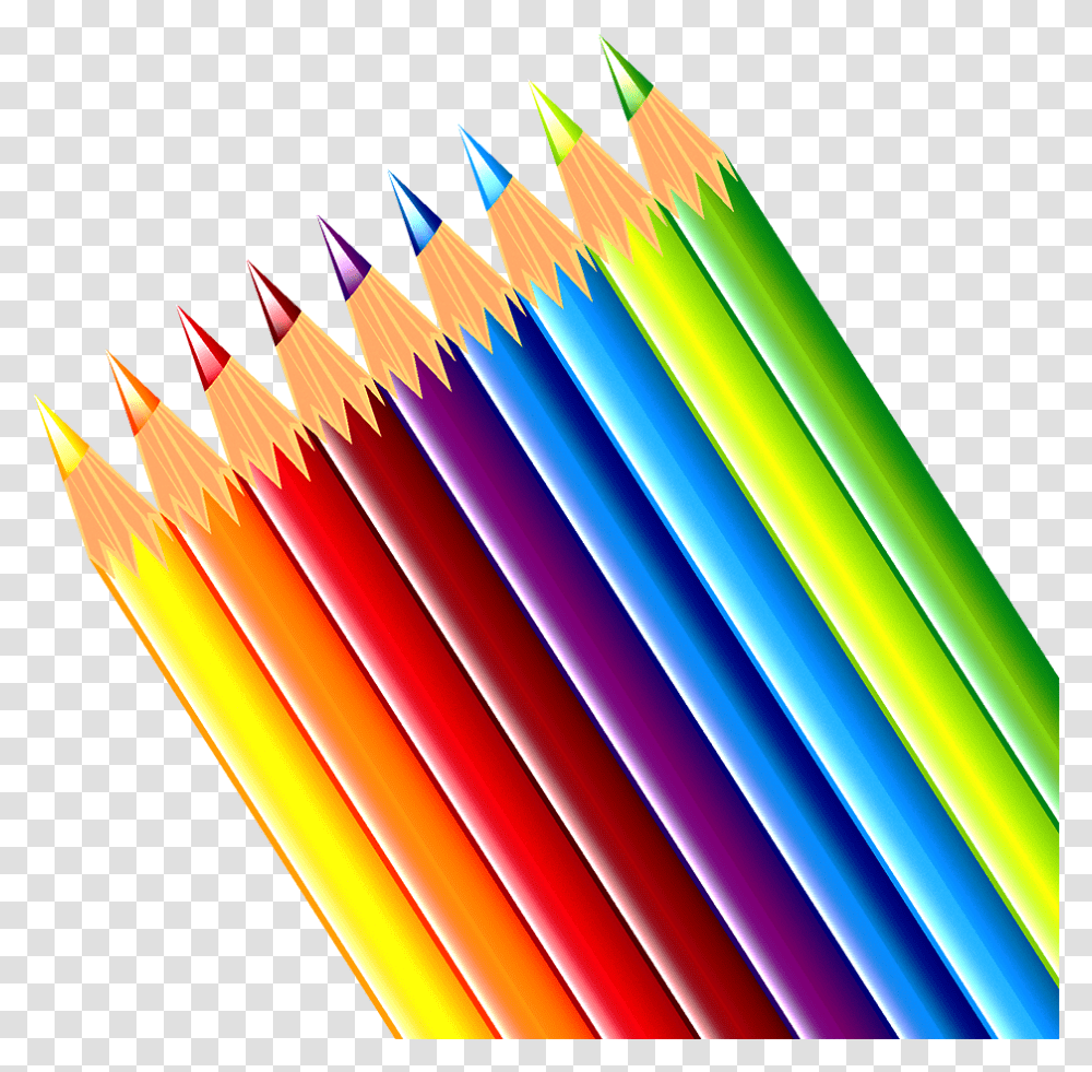 Paper Pencil Clip Art Colorful Colored Pencil Transparent Png