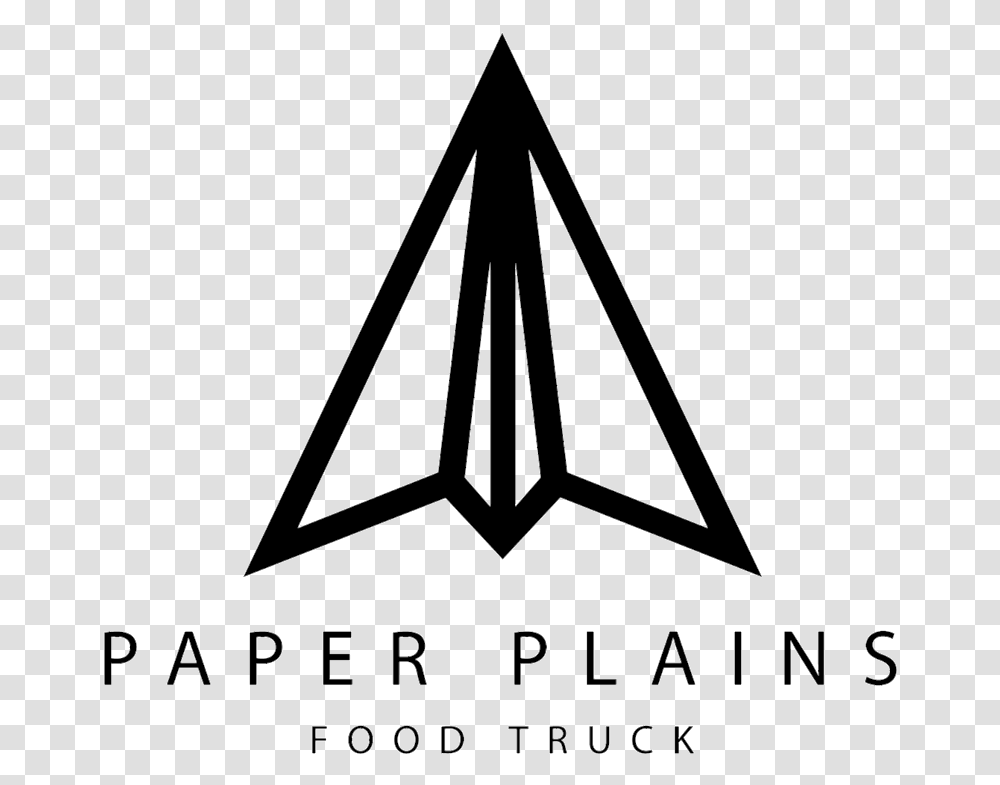 Paper Plains Black Logo Paper Plains Food Truck, Triangle, Utility Pole, Pattern, Ornament Transparent Png
