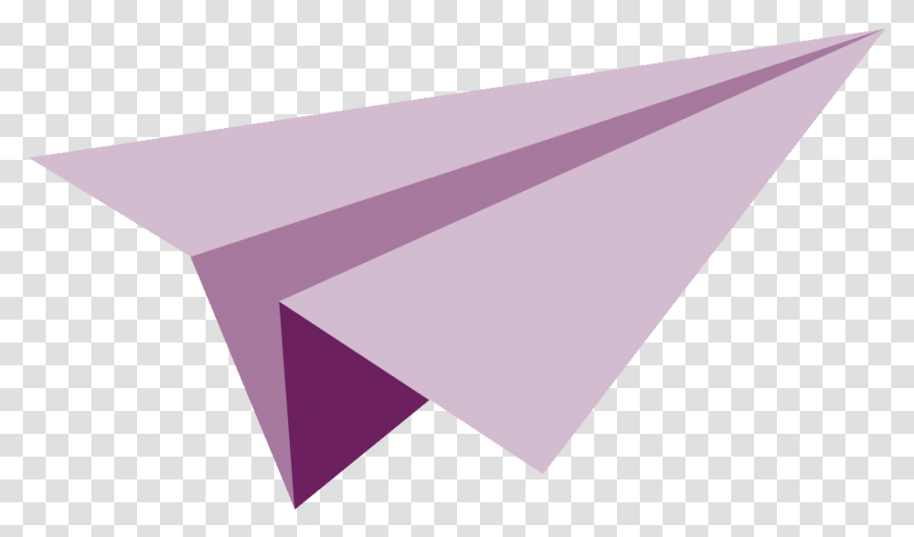 Paper Plane Image, Purple, Triangle Transparent Png