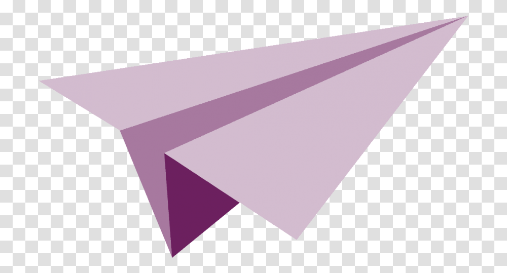 Paper Plane, Purple, Lighting, Triangle Transparent Png