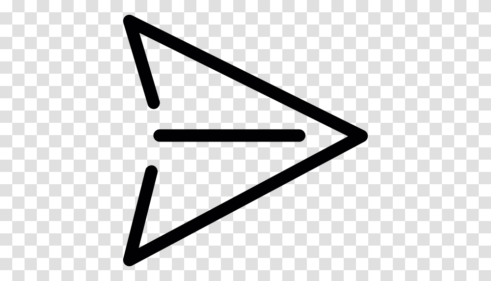 Paper Plane, Triangle, Arrowhead Transparent Png