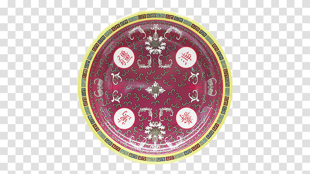 Paper Plates In Red Circle, Rug, Dish, Meal, Food Transparent Png