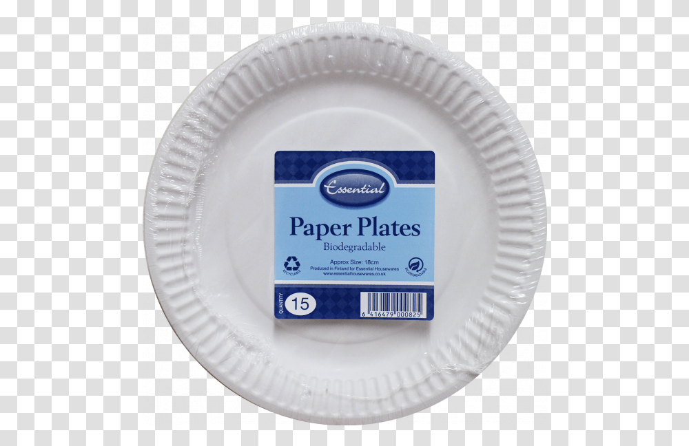 Paper Plates White 18cm 15quots Vienkartines Popierines Lekstes, Tape, Dish, Meal, Food Transparent Png