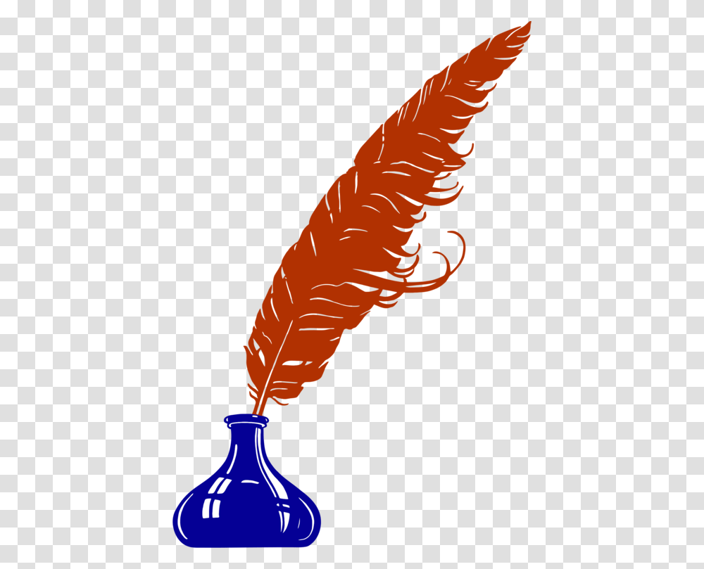 Paper Quill Inkwell Pens Feather, Plant, Carrot, Vegetable, Food Transparent Png