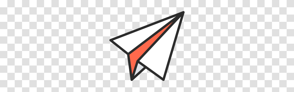 Paper Rocket Icon Outline Filled, Triangle, Cone Transparent Png