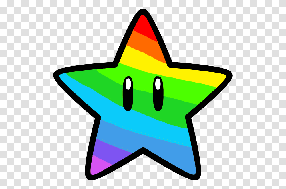 Paper Shin A Rainbow Super Star Mario, Star Symbol, Airplane, Aircraft, Vehicle Transparent Png