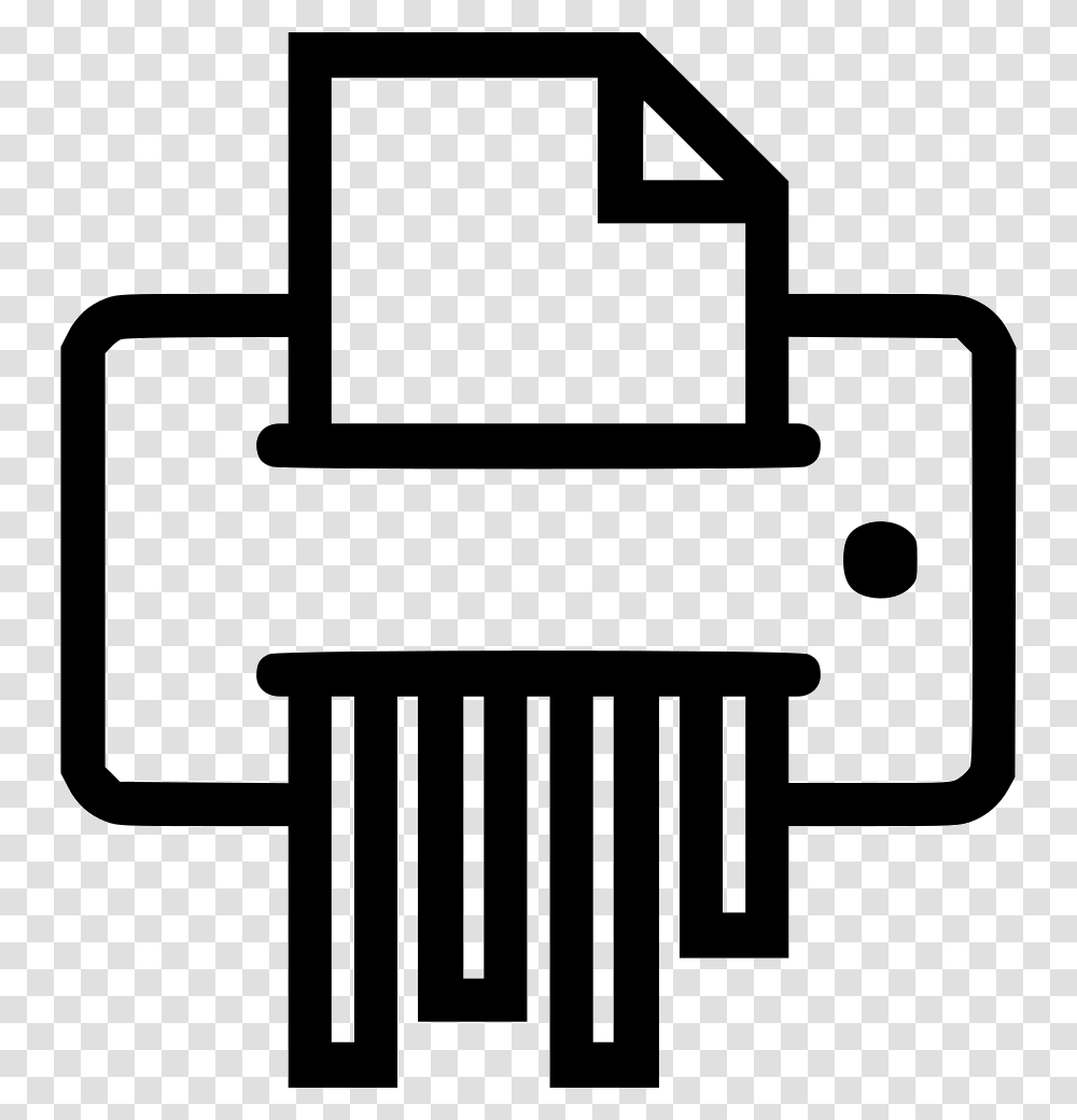 Paper Shredder Icon Free Download, Stencil, Comb Transparent Png