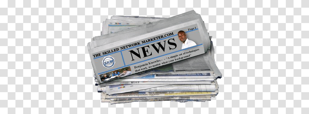 Paper Stack The Skilled Network Marketing News News, Newspaper, Text, Person, Human Transparent Png