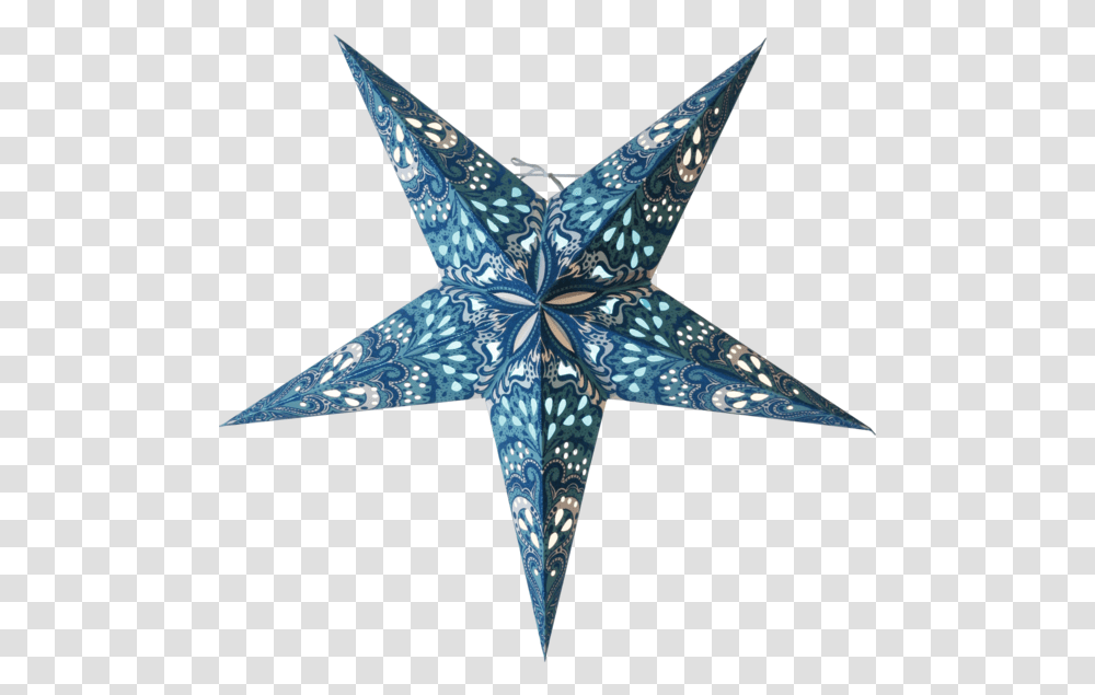 Paper Star Bright Star Lantern Blue, Cross, Star Symbol Transparent Png