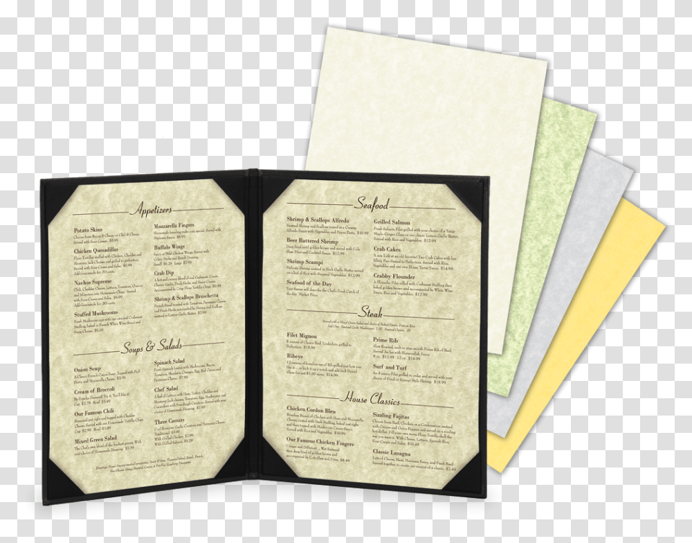 Paper, Page, Menu Transparent Png