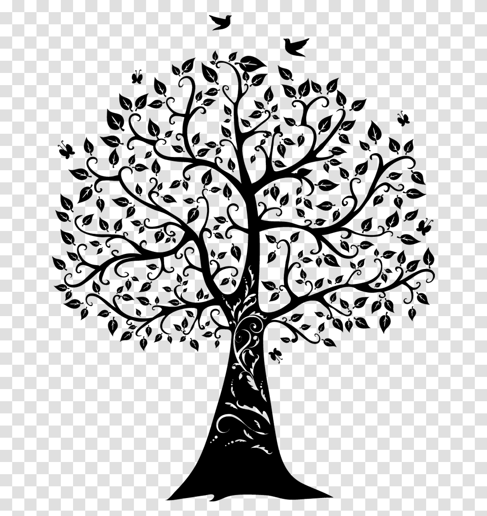 Paper Wall Decal Tree Of Life Tree Of Life, Gray, World Of Warcraft Transparent Png
