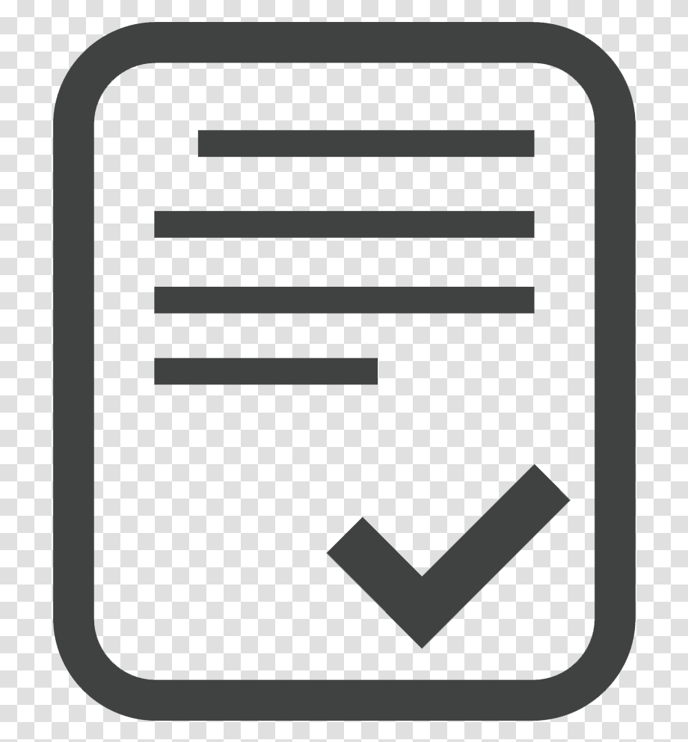 Paper With Checkmark Cartoons, Electronics, Phone, Mailbox, Letterbox Transparent Png