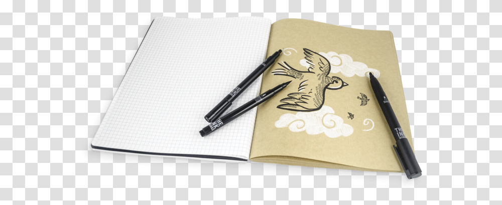 Paper Works Sketchbook, Pen, Diary, Bird Transparent Png