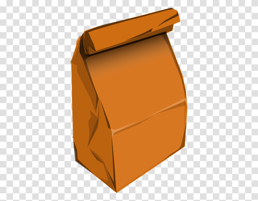 Paperbag Paper Bag Bag Package Brown Store Cartoon Brown Paper Bag, Treasure, Box, Cowbell, Scroll Transparent Png