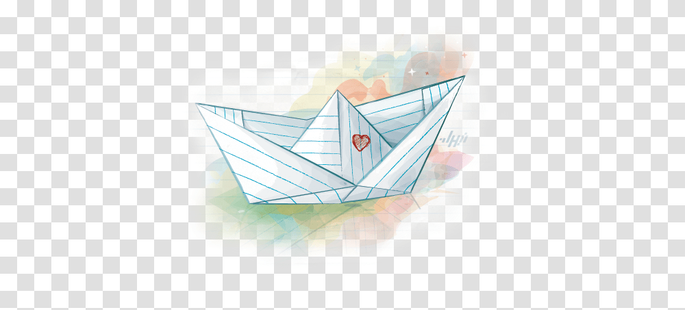 Paperboat Boat Paper Triangle, Origami Transparent Png