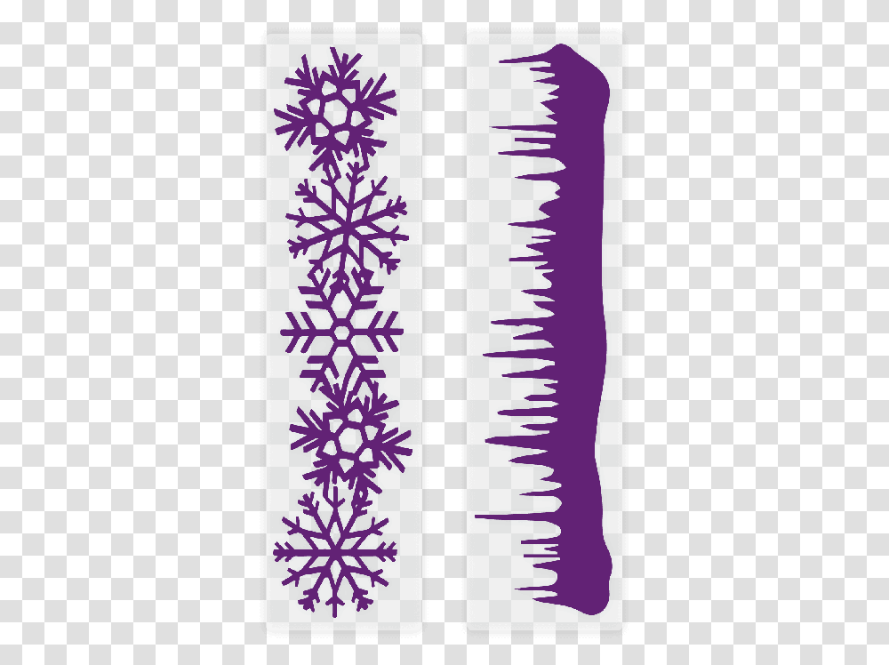 Papercraft Scrapbooking Pattern Themed Border Embossing Snowflake Border, Rug, Brush, Tool, Purple Transparent Png