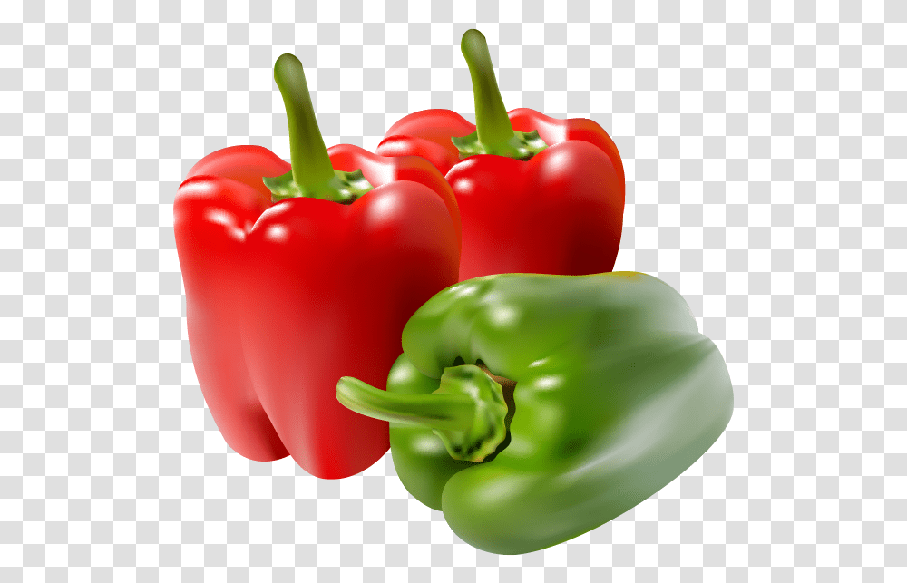 Paprika Image Red And Green Bell Pepper, Plant, Vegetable, Food, Birthday Cake Transparent Png