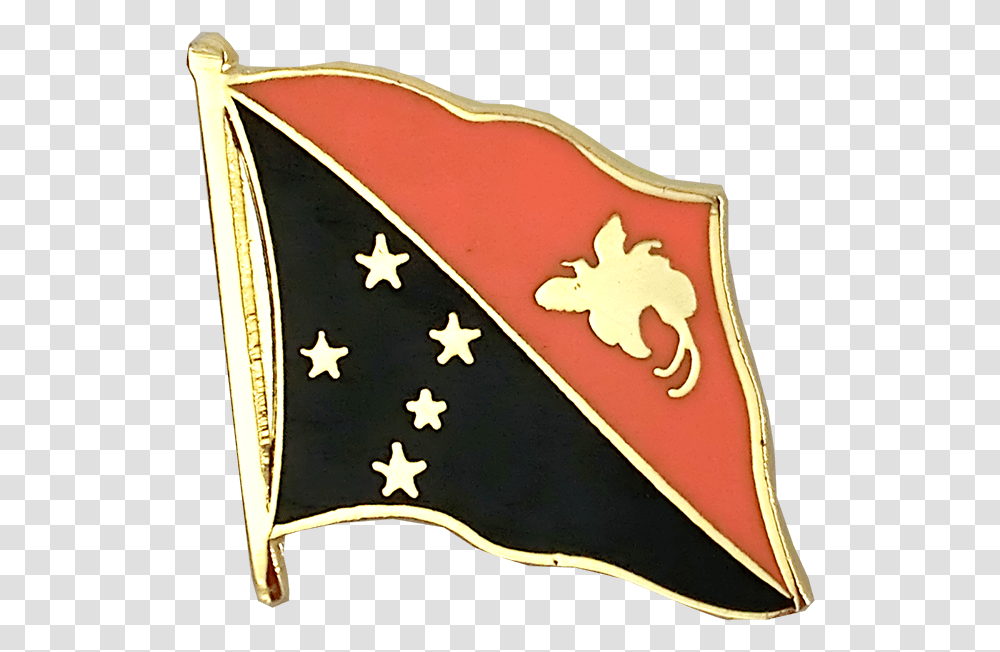 Papua New Guinea Flag Lapel PinTitle Papua New Guinea Flag, Armor, Shield, Emblem Transparent Png