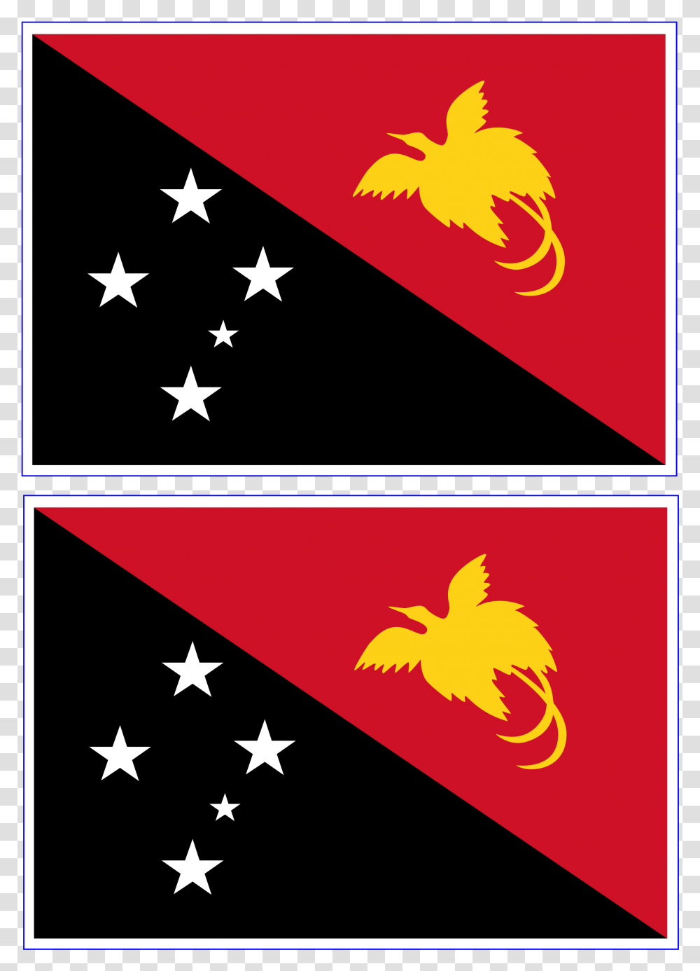 Papua New Guinea Flag Main Image Papua New Guinea Flag, Star Symbol, Poster, Advertisement Transparent Png