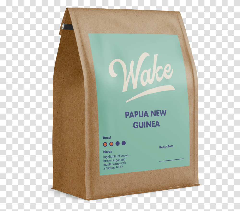 Papua New Guinea - Wake Coffee Roasters Finish, Book, Cardboard, Box, Carton Transparent Png